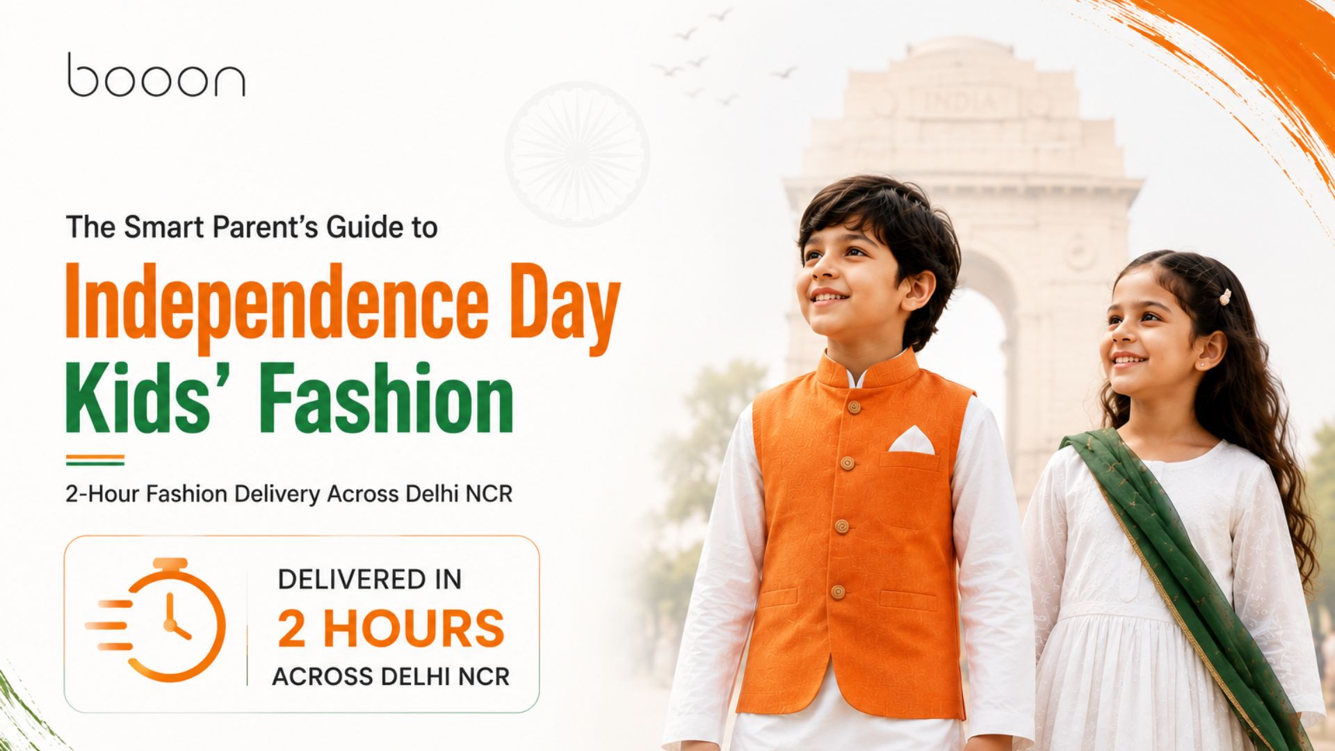 The Smart Parent’s Guide to Independence Day Kids’ Fashion Across Delhi NCR: Delivered in 2 Hours by Booon